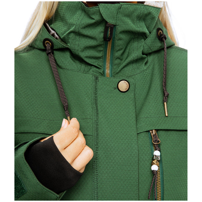 686 Spirit Insulated Jacket - Women's Pine Green Geo Jacquard