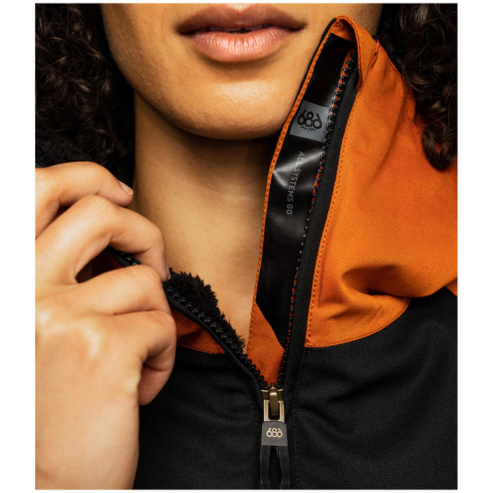 686 Lightbeam Insulated Jacket - Women's Red Clay Color Block