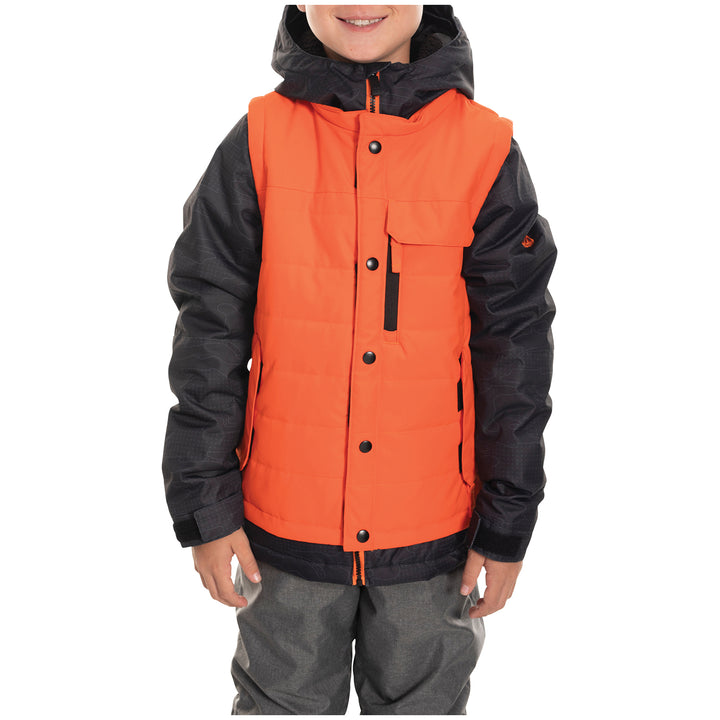 686 Scout Insulated Jacket - Boys' Solar Orange Colorblock