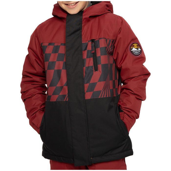 686 Smarty 3-in-1 Insulated Jacket - Boys' Oxblood Colorblock