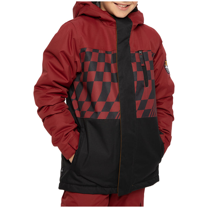 686 Smarty 3-in-1 Insulated Jacket - Boys' Oxblood Colorblock