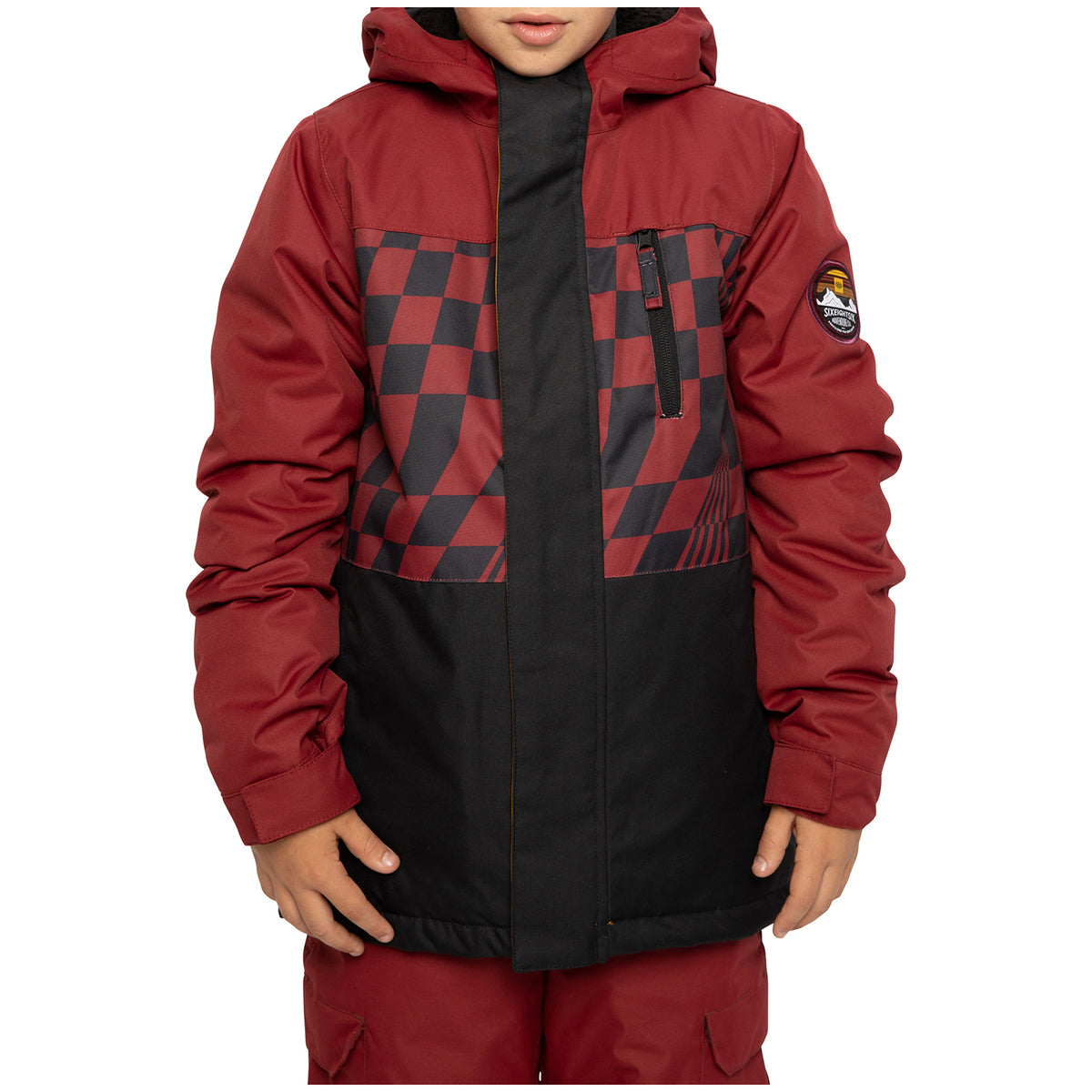 686 Smarty 3-in-1 Insulated Jacket - Boys' Oxblood Colorblock
