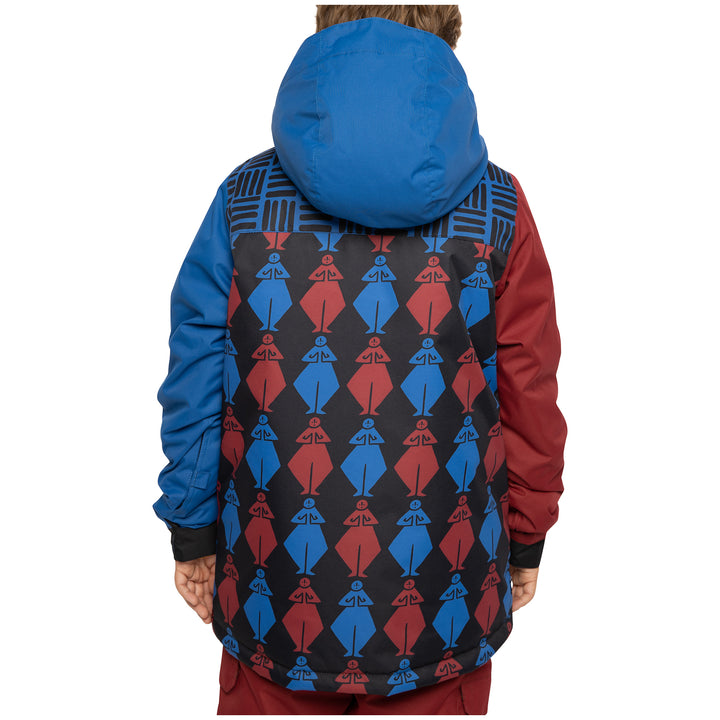 686 Forest Insulated Jacket - Boys' Primary Blue Colorblock
