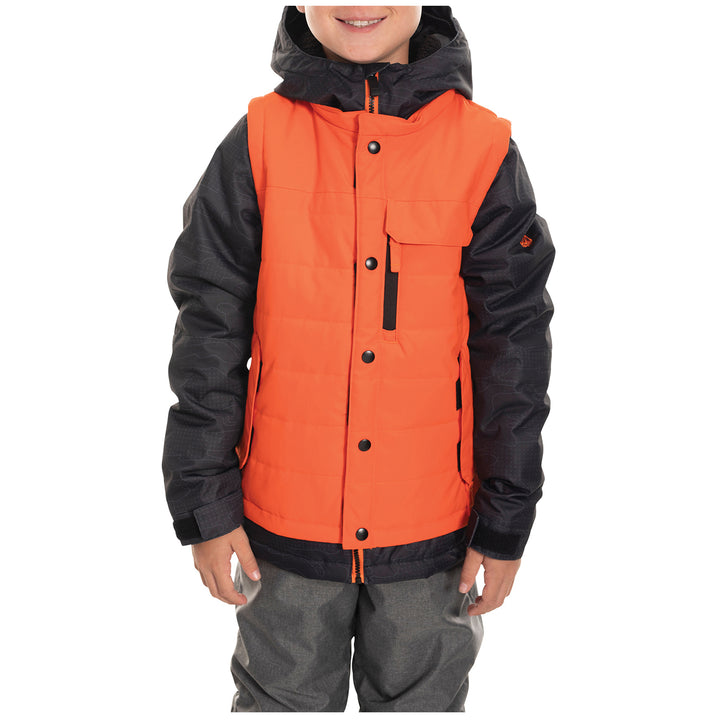 686 Scout Insulated Jacket - Boys' Solar Orange Colorblock
