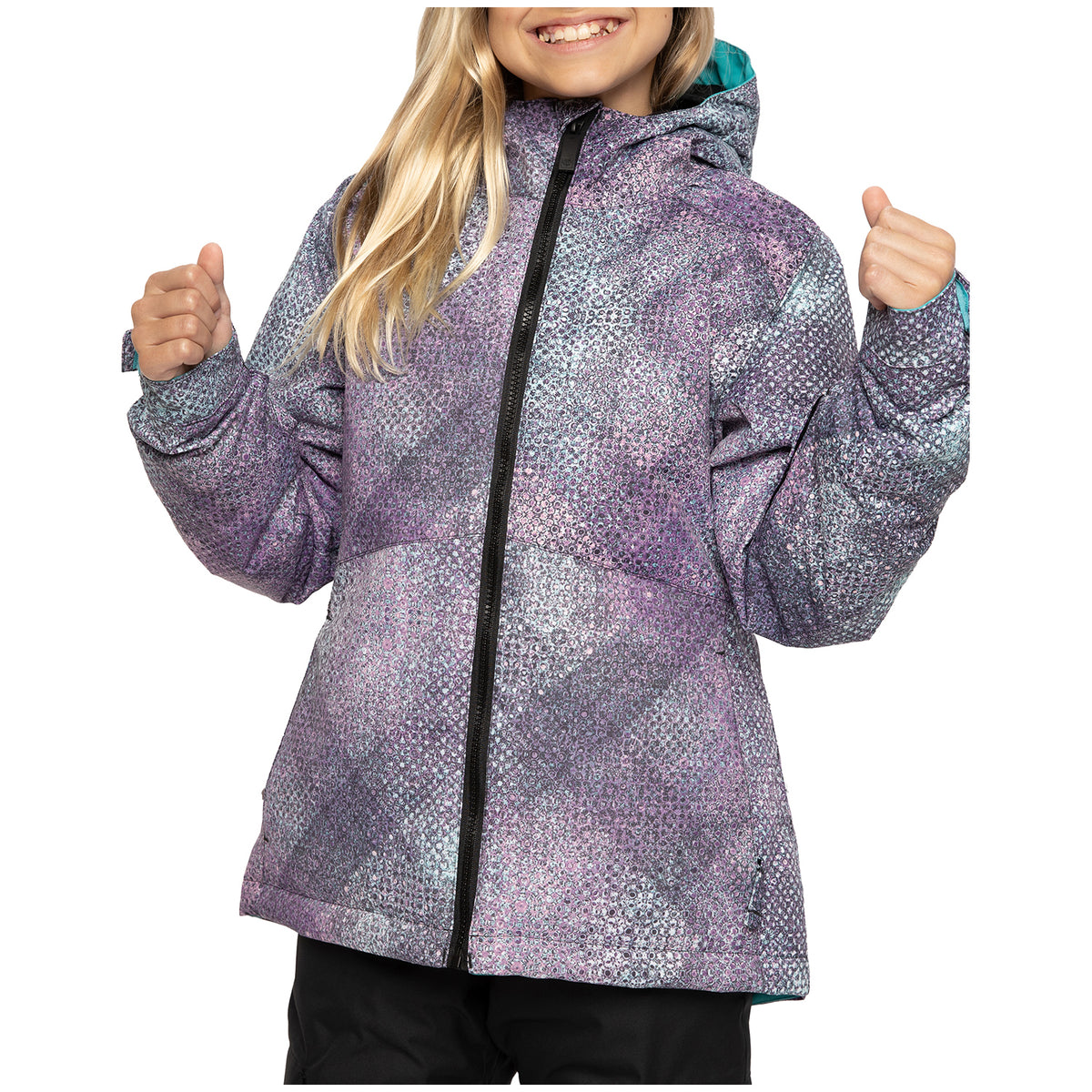 686 Aeon Insulated Jacket - Girls' Teal Boho