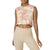 Beyond Yoga Night In Cropped Tank - Women's Earthen Rose/Chai Cloud