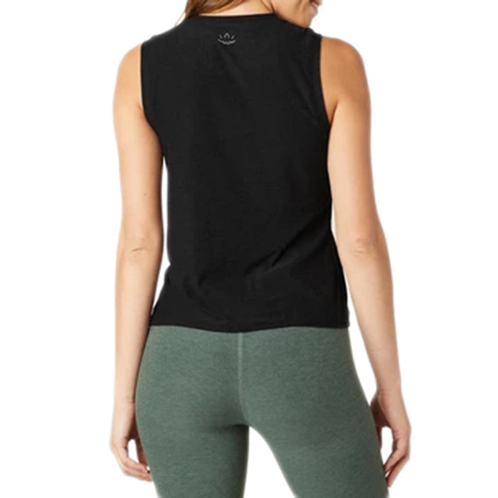 Beyond Yoga Front Twist Muscle Tank - Women's Darkest Night