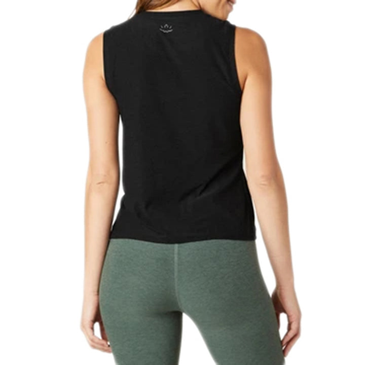 Beyond Yoga Front Twist Muscle Tank - Women's Darkest Night
