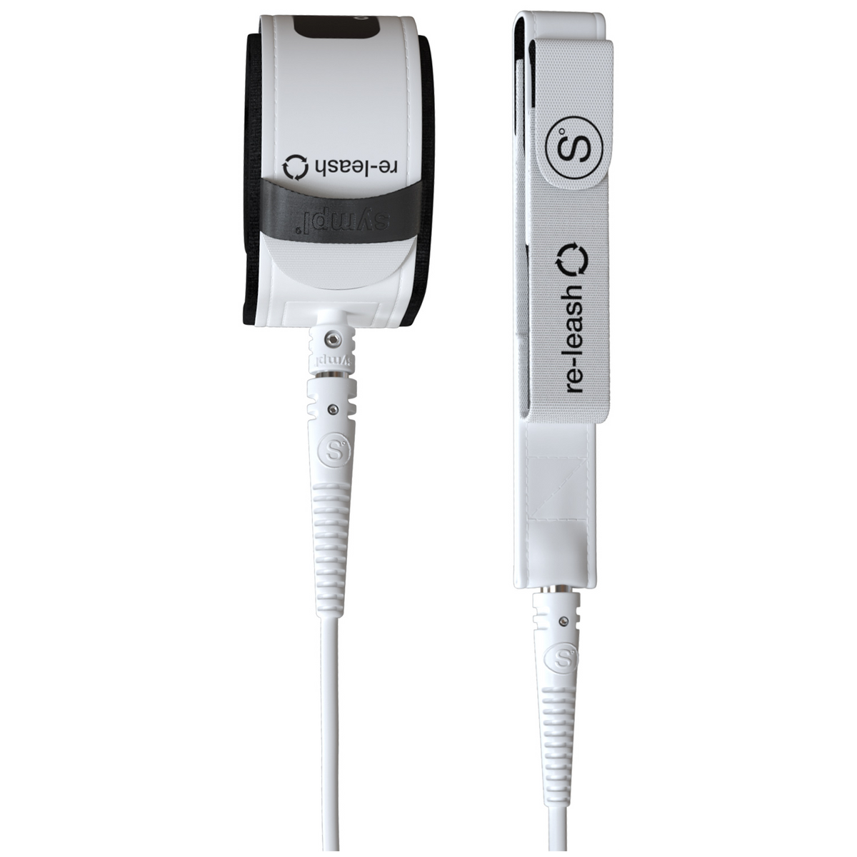 Sympl Supply Co 9' Longboard Re-Leash Leash White