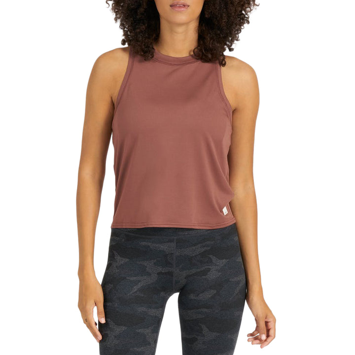 Vuori Energy Crop Tank Top - Women's Terracotta