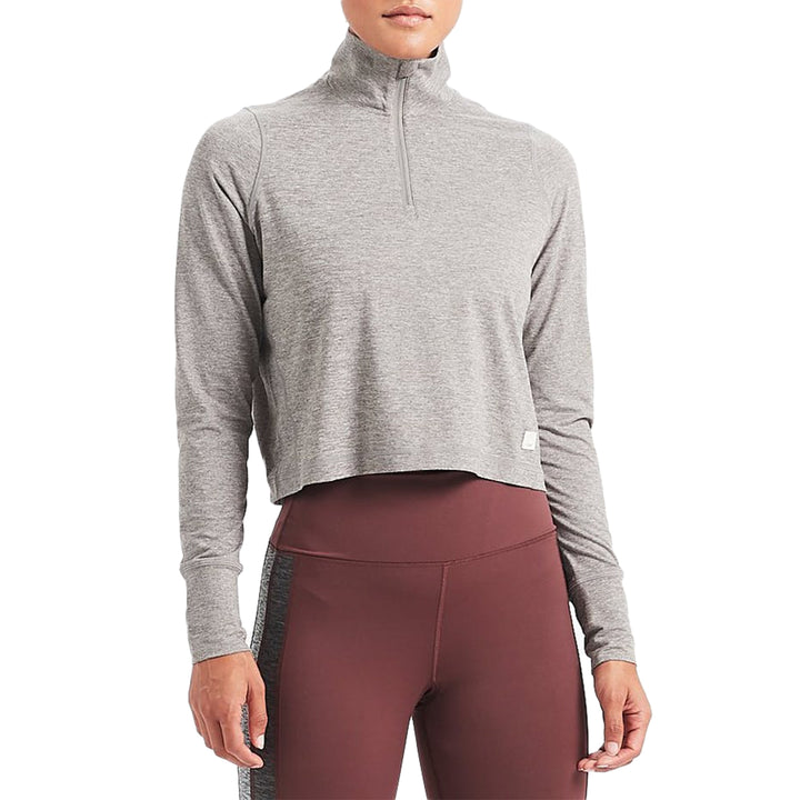 Vuori Crescent 1/2 Zip Pullover - Women's Heather Grey