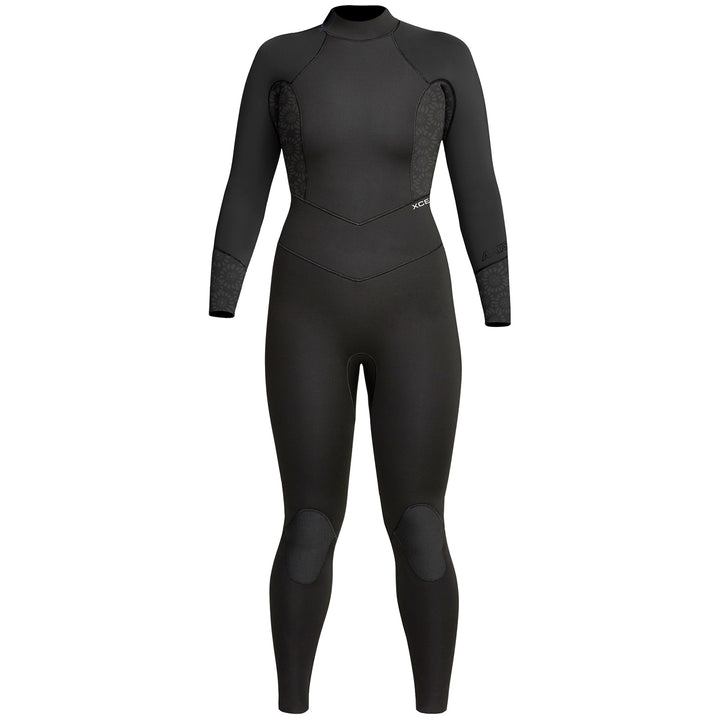 XCEL 3/2 Axis Back Zip Wetsuit - Women's Black/ Black Flower