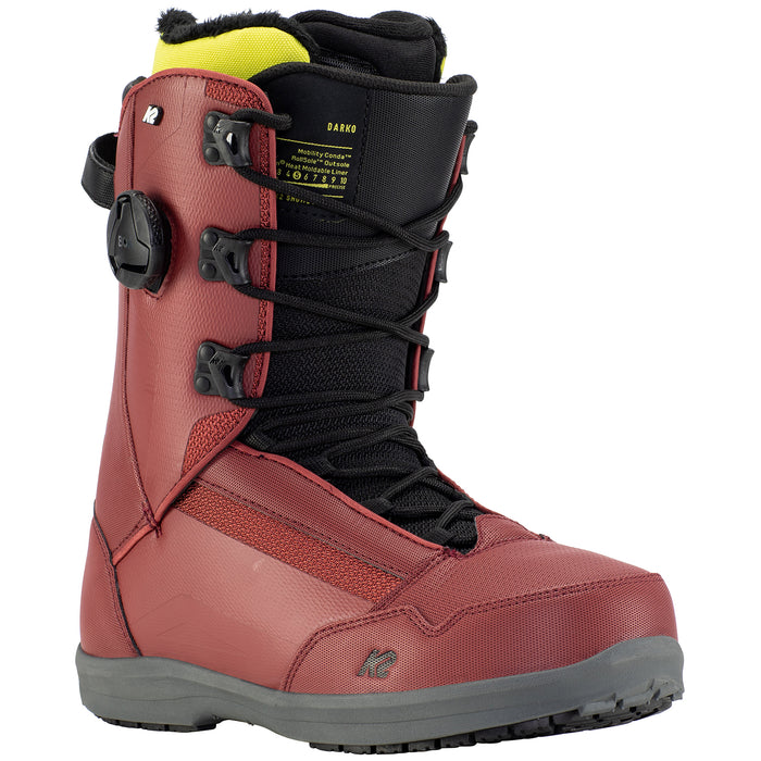 K2 Darko Snowboard Boots 2021 Burgundy