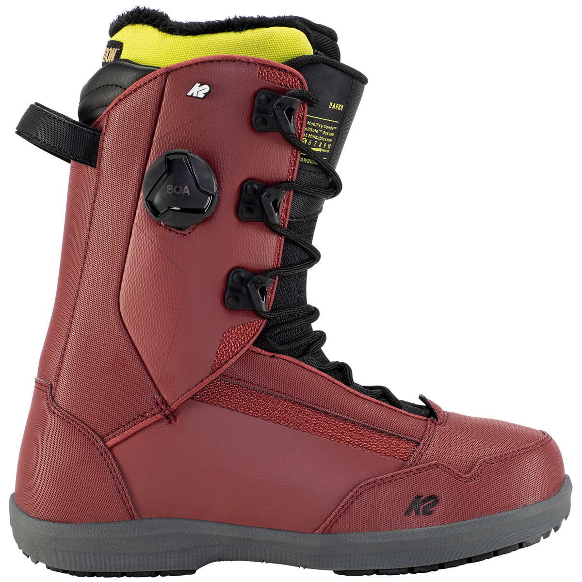 K2 Darko Snowboard Boots 2021 Burgundy