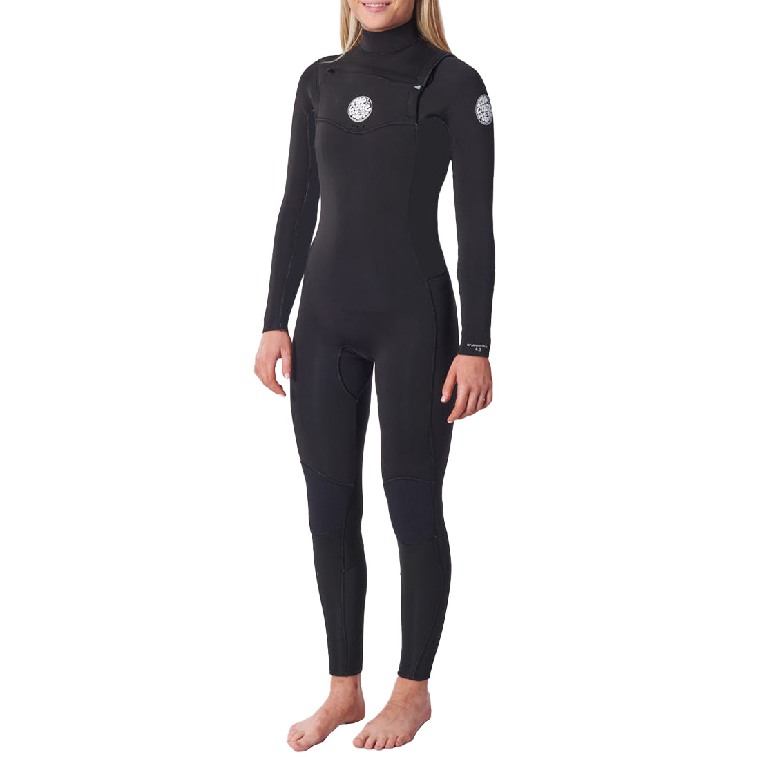 Rip Curl 3/2 Dawn Patrol Chest Zip Wetsuit - Women's Black