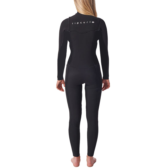 Rip Curl 3/2 Dawn Patrol Chest Zip Wetsuit - Women's Black