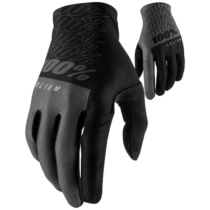 100% Celium Bike Gloves Black/Grey