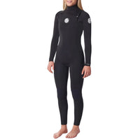 Rip Curl 4/3 Dawn Patrol Chest Zip Wetsuit - Women's Black::Black