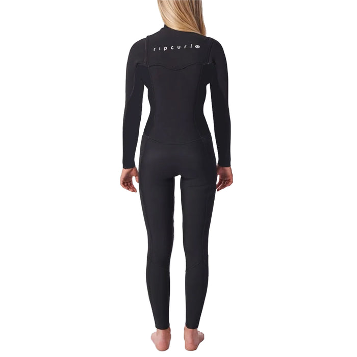 Rip Curl 4/3 Dawn Patrol Chest Zip Wetsuit - Women's Black