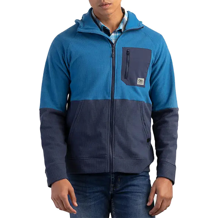 Outdoor Research Trail Mix Hoodie - Men's Cascade/Naval Blue