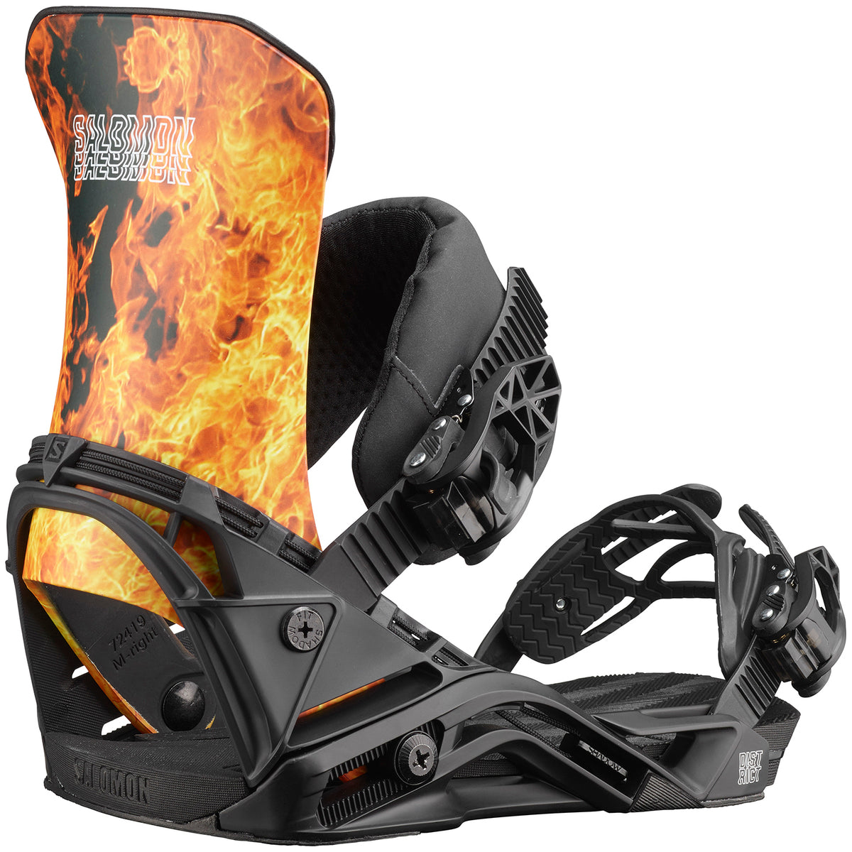 Salomon District Snowboard Bindings 2021 Heat
