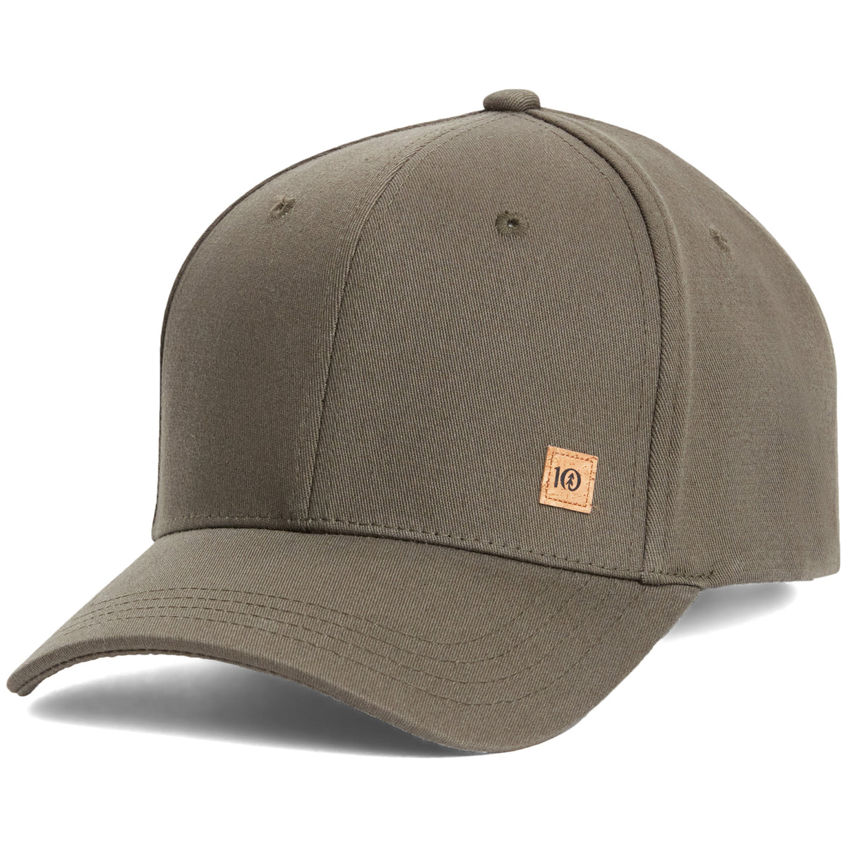Tentree Cork Icon Elevation Hat Olive Night Green