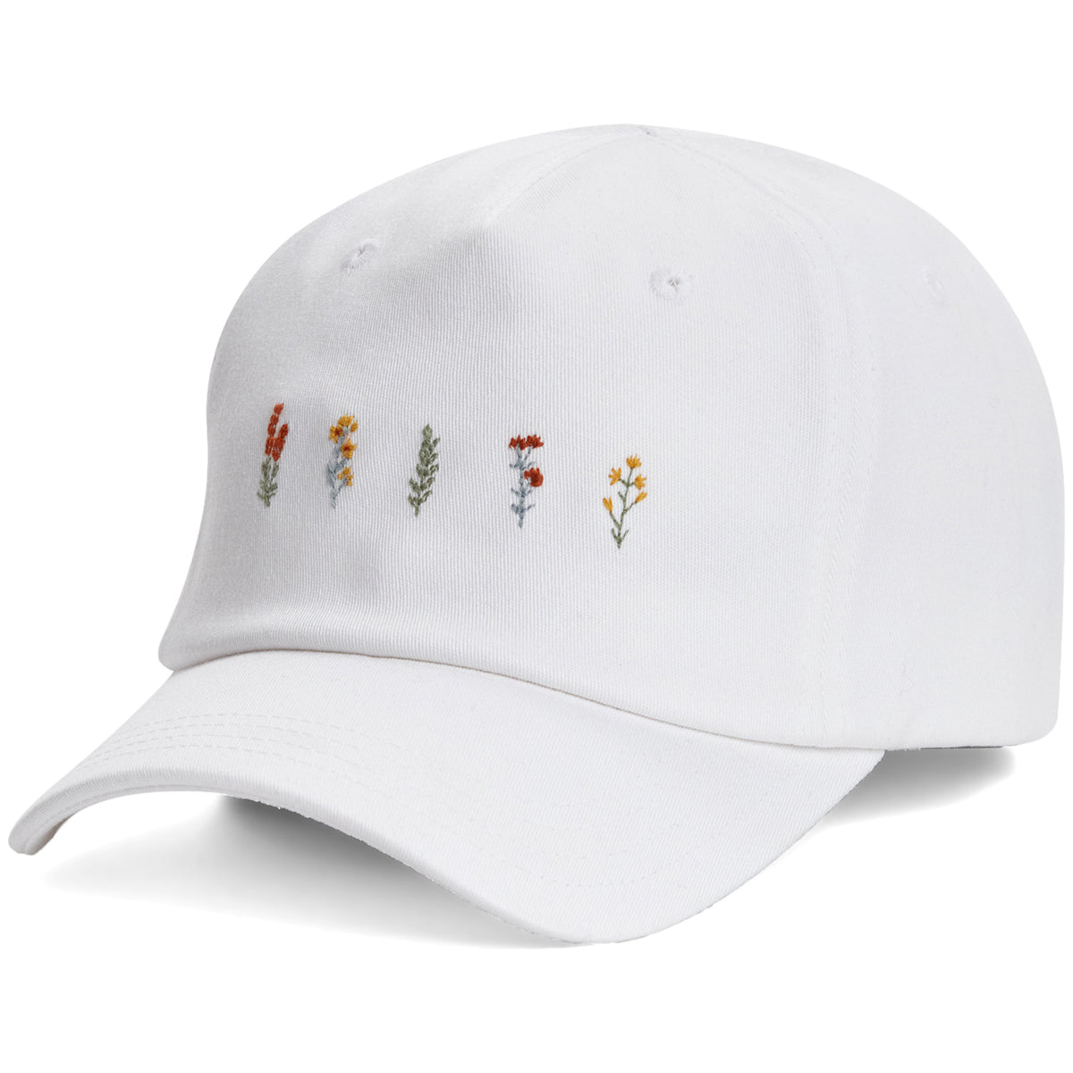 Tentree River Flowers Peak Hat Elm White