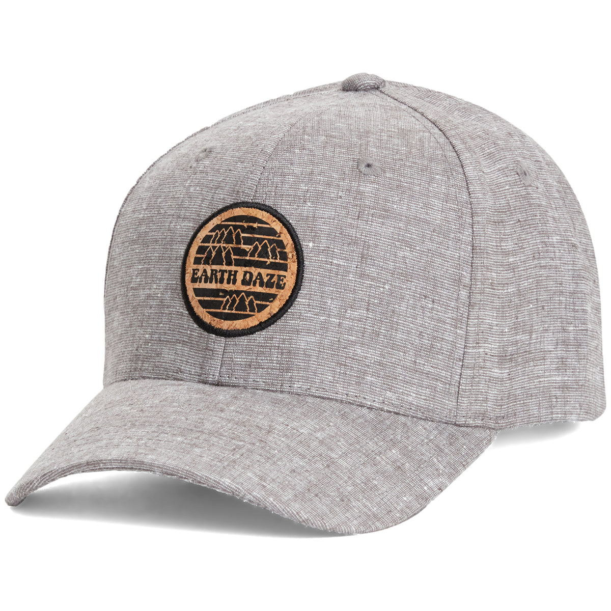 Tentree Forest Cork Patch Hemp Elevation Hat Gargoyle Grey Heather