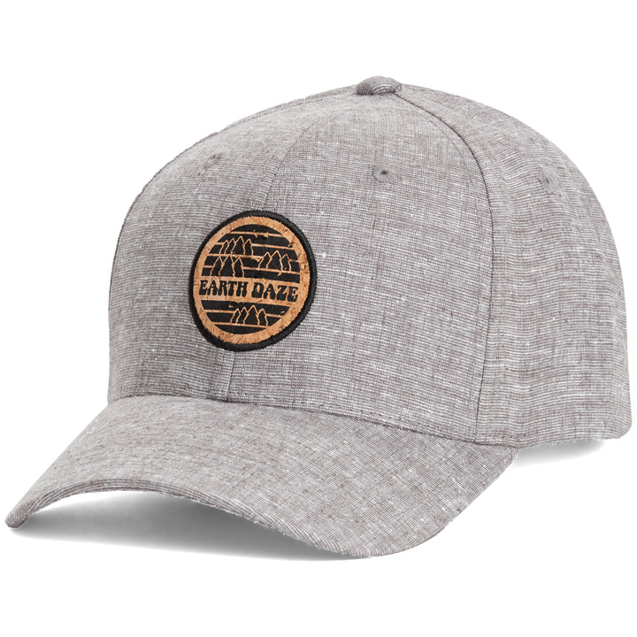 Tentree Forest Cork Patch Hemp Elevation Hat Gargoyle Grey Heather