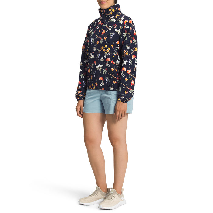 The North Face Printed Class V Windbreaker Jacket - Women's Aviator Navy Botanical Day Dream Print