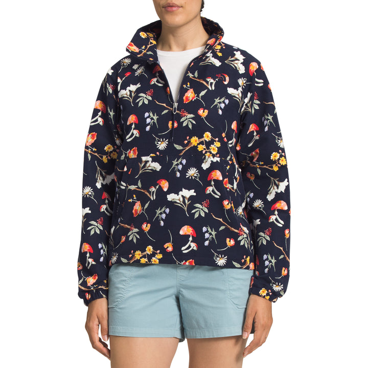 The North Face Printed Class V Windbreaker Jacket - Women's Aviator Navy Botanical Day Dream Print