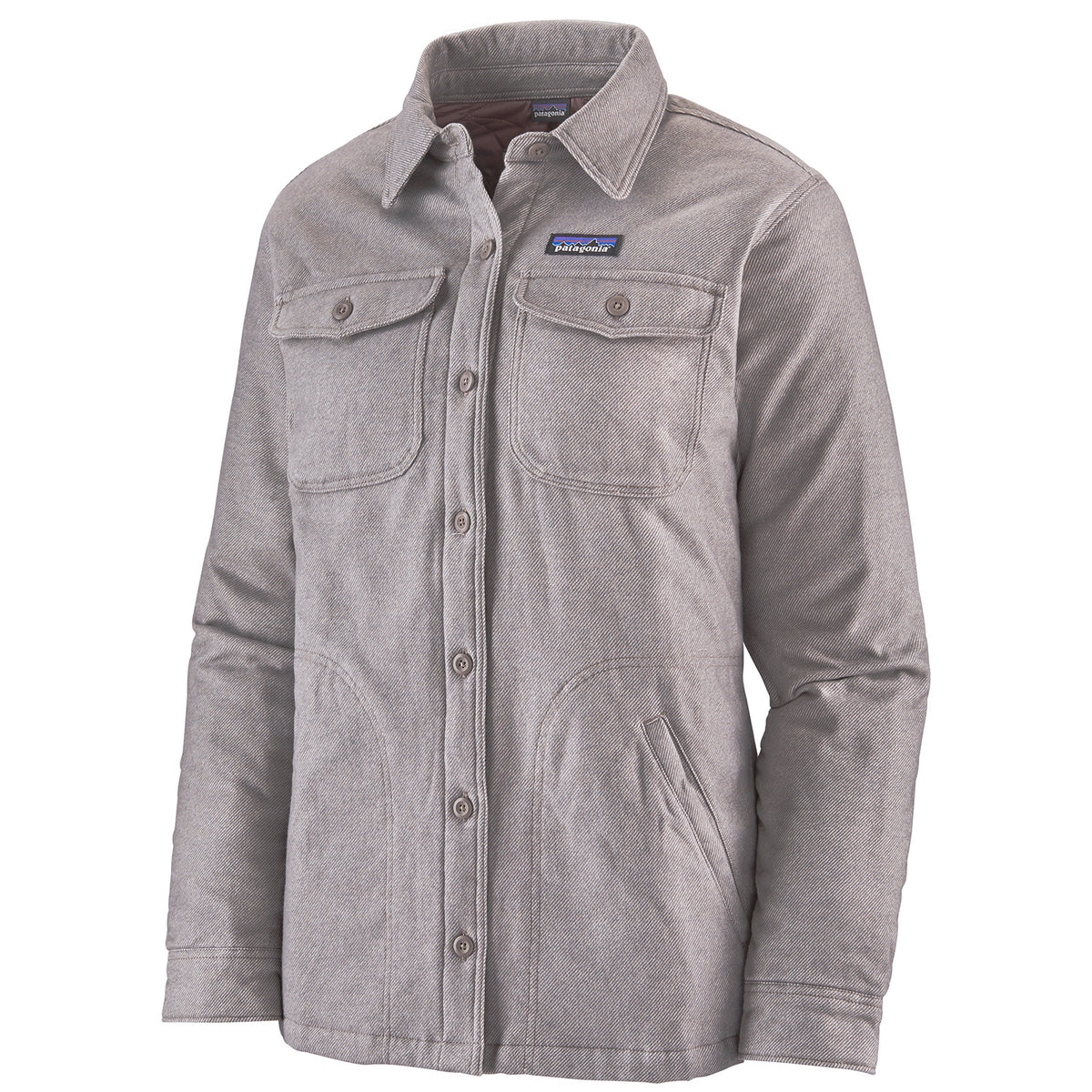 Patagonia Insulated Fjord Flannel Jacket - Women's Jaspe Twist: Furry Taupe