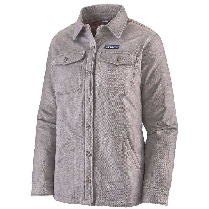 Patagonia Insulated Fjord Flannel Jacket - Women's Jaspe Twist: Furry Taupe