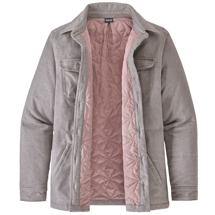 Patagonia Insulated Fjord Flannel Jacket - Women's Jaspe Twist: Furry Taupe