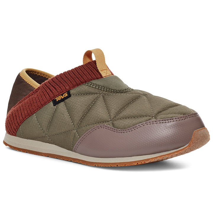 Teva Reember Moc Slippers - Men's Olive/Brown Multi