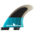 FCS II Performer PC Small Tri Fin Set Teal/Black