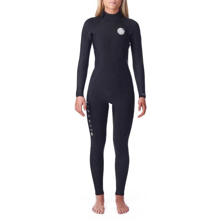Rip Curl 4/3 Dawn Patrol Back Zip Wetsuit - Women's Black
