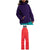 Burton Bennett Jacket - Girls' + Skylar Bibs - Kids'