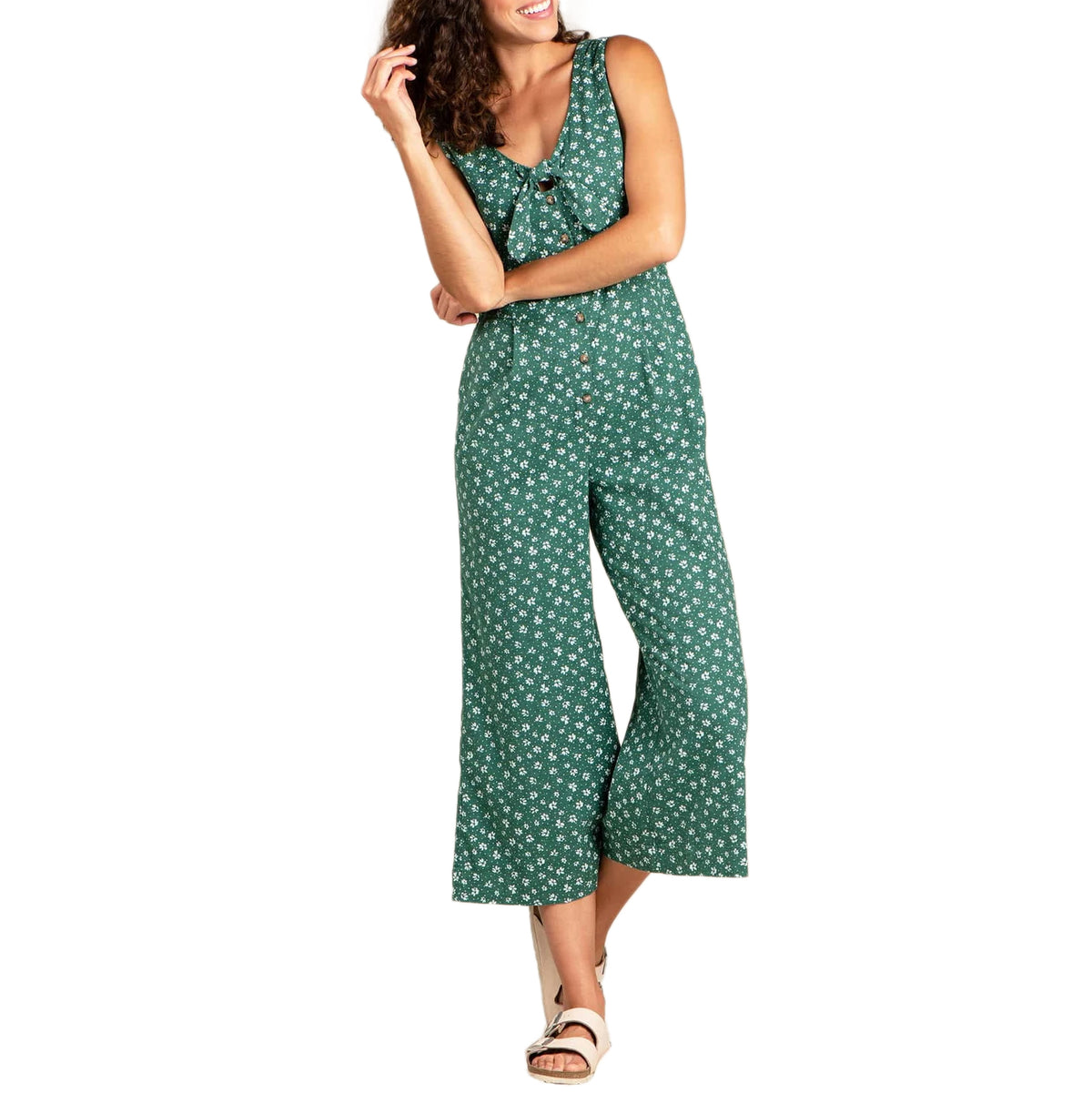 Toad & Co Taj Hemp Jumpsuit - Women's Camp Dogwood Print