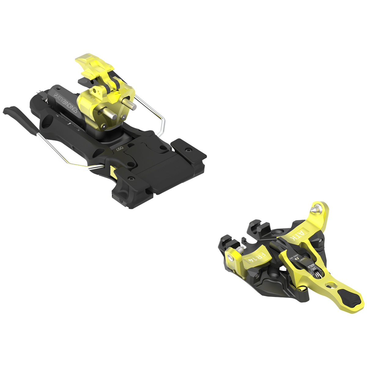 ATK Freeraider 14 Freeride Alpine Touring Ski Bindings 2023 Black/Yellow