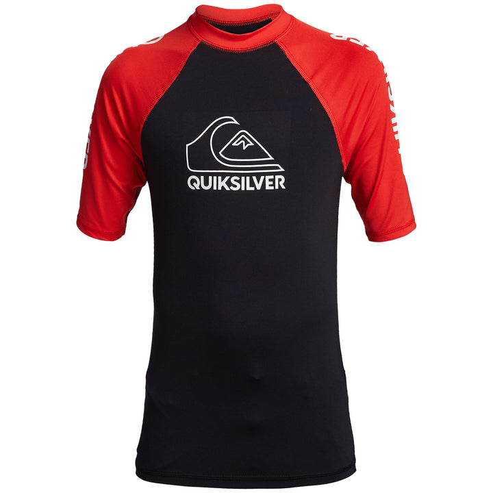 Quiksilver On Tour Short Sleeve Surf Tee - Boys' High Risk Red
