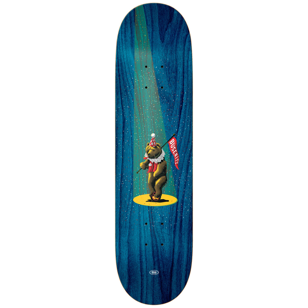 Real Busenitz Circus Bear 8.25 Skateboard Deck
