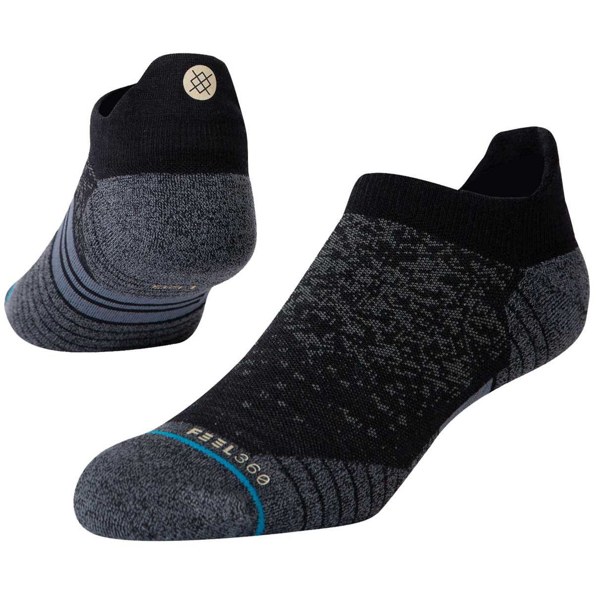 Stance Run Wool Tab ST Socks - Unisex Black