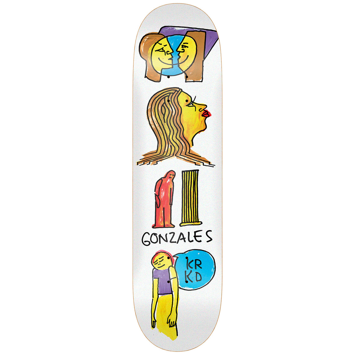 Krooked Gonz Pillar 8.38 Skateboard Deck