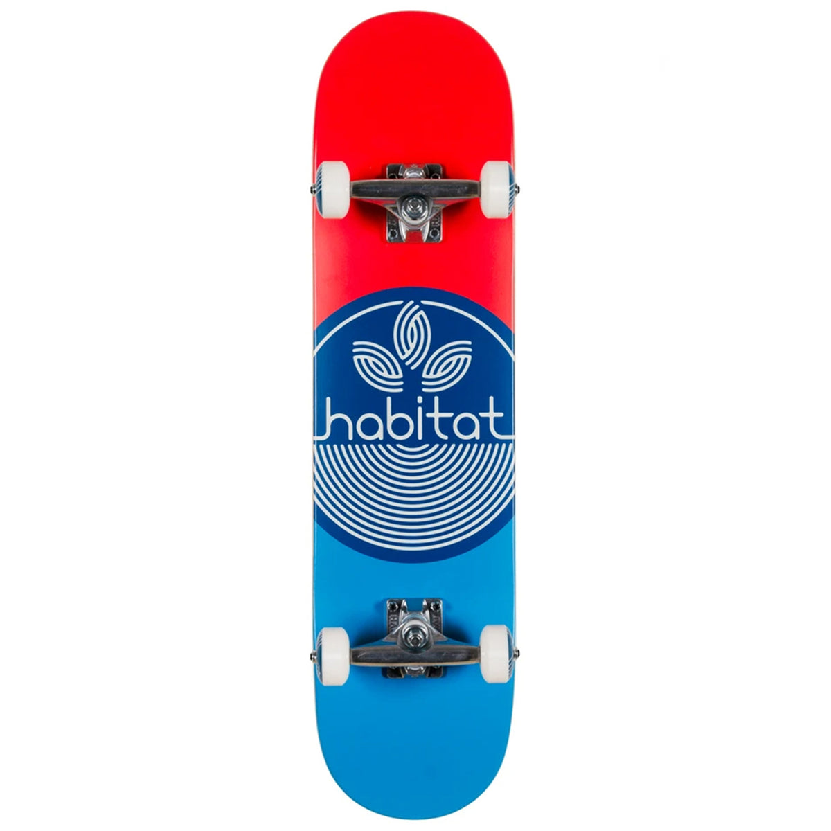Habitat Leaf Dot Blue Complete 7.75 Skateboard Complete
