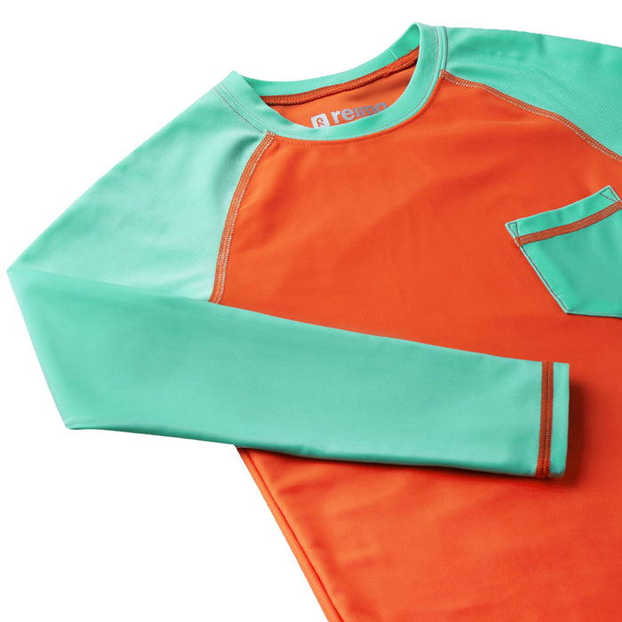 Reima Kroolaus Long Sleeve Sun Tee - Boys' Orange