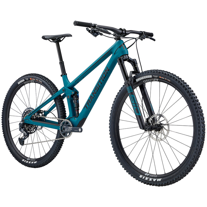Transition Spur Carbon X01 Complete Mountain Bike 2022 Deep Sea Green