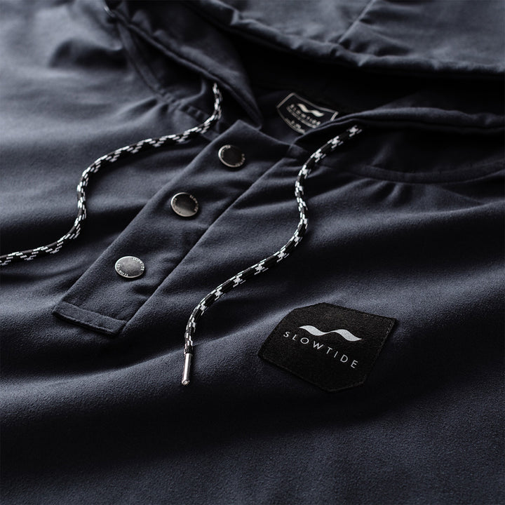 Slowtide All Day Microfiber Poncho Black