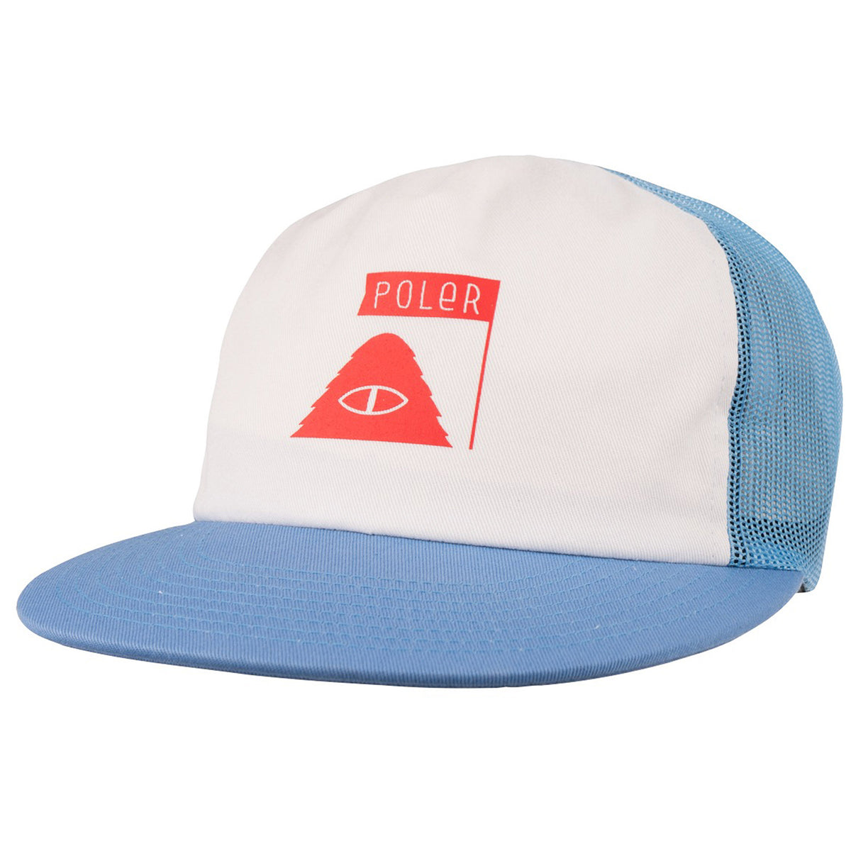 Poler Summit Trucker Hat Bruin Blue
