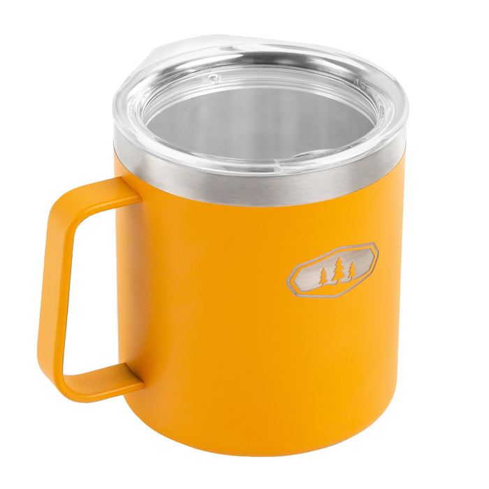 GSI Outdoors Glacier Stainless 15oz Camp Cup Mineral Yellow